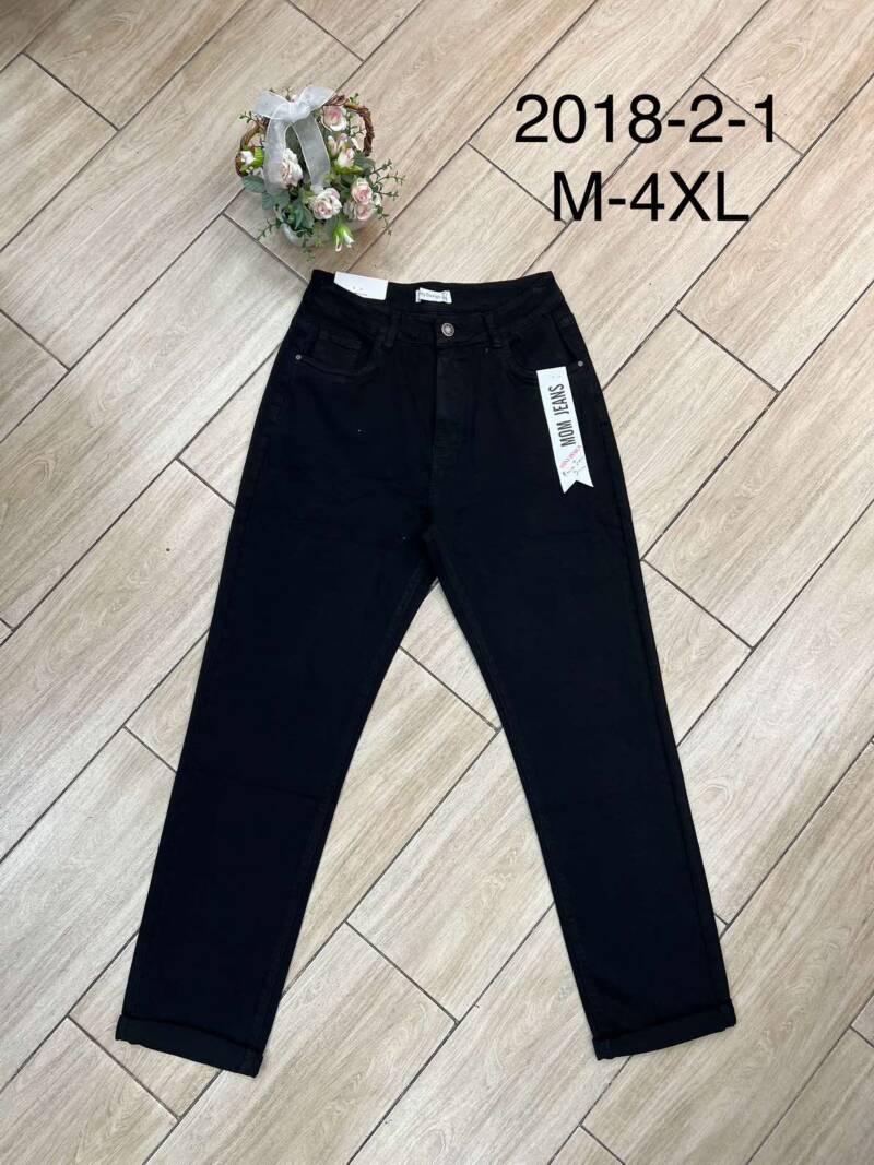 Spodnie damskie jeansy Roz M-4XL, 1 Kolor Paczka 12 szt